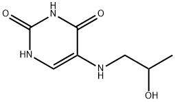 5-(2-hydroxypropylamino)-1H-pyrimidine-2,4-dione Struktur