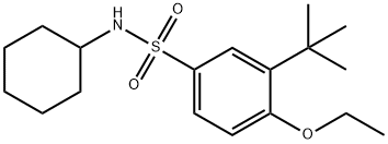 3-tert-butyl-N-cyclohexyl-4-ethoxybenzenesulfonamide Struktur