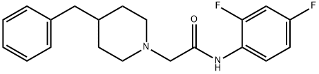 2-(4-benzylpiperidin-1-yl)-N-(2,4-difluorophenyl)acetamide Struktur