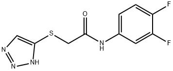 N-(3,4-difluorophenyl)-2-(2H-triazol-4-ylsulfanyl)acetamide Struktur