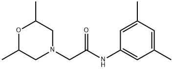 2-(2,6-dimethylmorpholin-4-yl)-N-(3,5-dimethylphenyl)acetamide Struktur