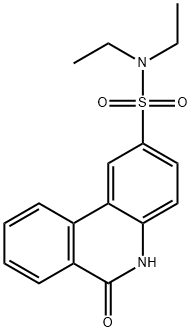 N,N-diethyl-6-oxo-5H-phenanthridine-2-sulfonamide Struktur