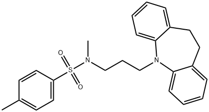 N-[3-(5,6-dihydrobenzo[b][1]benzazepin-11-yl)propyl]-N,4-dimethylbenzenesulfonamide Struktur