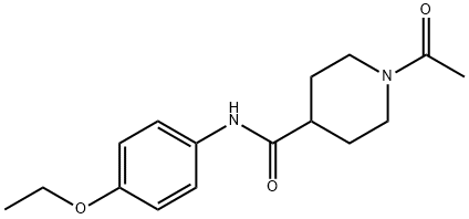 1-acetyl-N-(4-ethoxyphenyl)piperidine-4-carboxamide Struktur