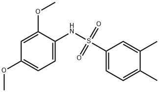 N-(2,4-dimethoxyphenyl)-3,4-dimethylbenzenesulfonamide Struktur