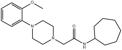 N-cycloheptyl-2-[4-(2-methoxyphenyl)piperazin-1-yl]acetamide Struktur