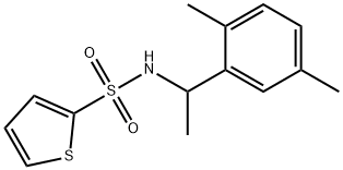 N-[1-(2,5-dimethylphenyl)ethyl]thiophene-2-sulfonamide Struktur