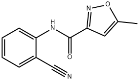 N-(2-cyanophenyl)-5-methyl-1,2-oxazole-3-carboxamide Struktur