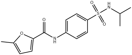 5-methyl-N-[4-(propan-2-ylsulfamoyl)phenyl]furan-2-carboxamide Struktur