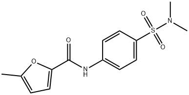 N-[4-(dimethylsulfamoyl)phenyl]-5-methylfuran-2-carboxamide Struktur