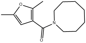 azocan-1-yl-(2,5-dimethylfuran-3-yl)methanone Struktur