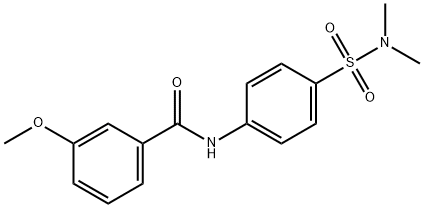 N-[4-(dimethylsulfamoyl)phenyl]-3-methoxybenzamide Struktur