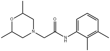 2-(2,6-dimethylmorpholin-4-yl)-N-(2,3-dimethylphenyl)acetamide Struktur