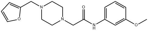 2-[4-(furan-2-ylmethyl)piperazin-1-yl]-N-(3-methoxyphenyl)acetamide Struktur