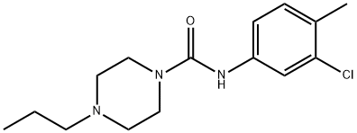 N-(3-chloro-4-methylphenyl)-4-propylpiperazine-1-carboxamide Struktur