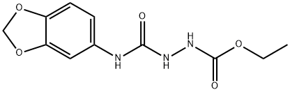 ethyl N-(1,3-benzodioxol-5-ylcarbamoylamino)carbamate Struktur