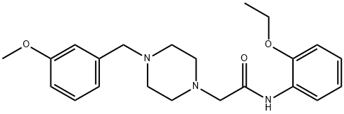 N-(2-ethoxyphenyl)-2-[4-[(3-methoxyphenyl)methyl]piperazin-1-yl]acetamide Struktur