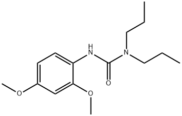 3-(2,4-dimethoxyphenyl)-1,1-dipropylurea Struktur