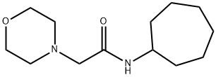 N-cycloheptyl-2-morpholin-4-ylacetamide Struktur