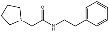 N-(2-phenylethyl)-2-pyrrolidin-1-ylacetamide Struktur