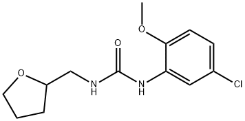 1-(5-chloro-2-methoxyphenyl)-3-(oxolan-2-ylmethyl)urea Struktur