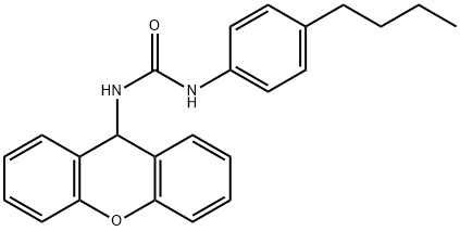 1-(4-butylphenyl)-3-(9H-xanthen-9-yl)urea Struktur