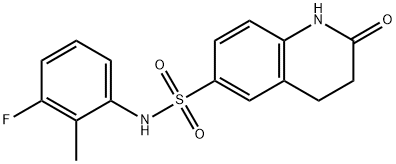 N-(3-fluoro-2-methylphenyl)-2-oxo-3,4-dihydro-1H-quinoline-6-sulfonamide Struktur