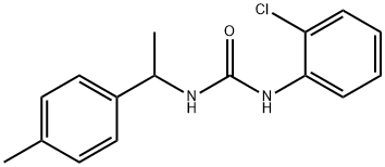 1-(2-chlorophenyl)-3-[1-(4-methylphenyl)ethyl]urea Struktur