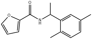 N-[1-(2,5-dimethylphenyl)ethyl]furan-2-carboxamide Struktur