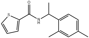 N-[1-(2,4-dimethylphenyl)ethyl]thiophene-2-carboxamide Struktur