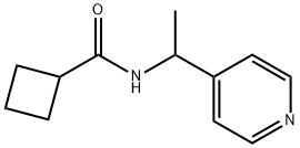 N-(1-pyridin-4-ylethyl)cyclobutanecarboxamide Struktur