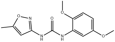 1-(2,5-dimethoxyphenyl)-3-(5-methyl-1,2-oxazol-3-yl)urea Struktur