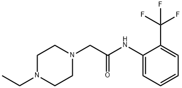 2-(4-ethylpiperazin-1-yl)-N-[2-(trifluoromethyl)phenyl]acetamide Struktur