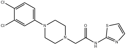 2-[4-(3,4-dichlorophenyl)piperazin-1-yl]-N-(1,3-thiazol-2-yl)acetamide Struktur