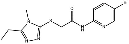 N-(5-bromopyridin-2-yl)-2-[(5-ethyl-4-methyl-1,2,4-triazol-3-yl)sulfanyl]acetamide Struktur