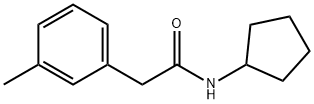 N-cyclopentyl-2-(3-methylphenyl)acetamide Struktur