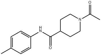 1-acetyl-N-(4-methylphenyl)piperidine-4-carboxamide Struktur