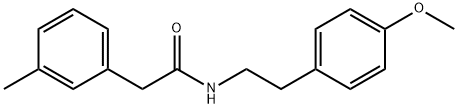 N-[2-(4-methoxyphenyl)ethyl]-2-(3-methylphenyl)acetamide Struktur