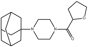 [4-(1-adamantyl)piperazin-1-yl]-(oxolan-2-yl)methanone Struktur