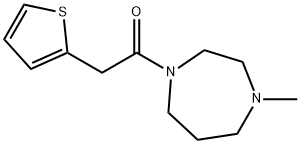 1-(4-methyl-1,4-diazepan-1-yl)-2-thiophen-2-ylethanone Struktur