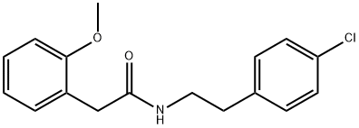 N-[2-(4-chlorophenyl)ethyl]-2-(2-methoxyphenyl)acetamide Struktur