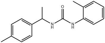 1-(2-methylphenyl)-3-[1-(4-methylphenyl)ethyl]urea Struktur