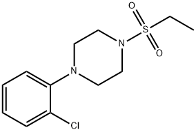 1-(2-chlorophenyl)-4-ethylsulfonylpiperazine Struktur