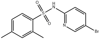 N-(5-bromopyridin-2-yl)-2,4-dimethylbenzenesulfonamide Struktur