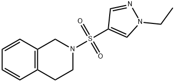 2-(1-ethylpyrazol-4-yl)sulfonyl-3,4-dihydro-1H-isoquinoline Struktur