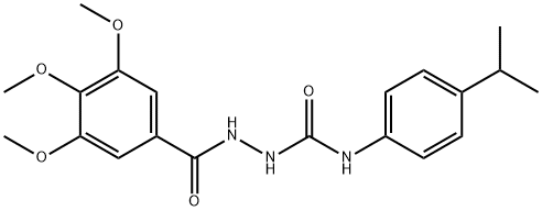 1-(4-propan-2-ylphenyl)-3-[(3,4,5-trimethoxybenzoyl)amino]urea Struktur