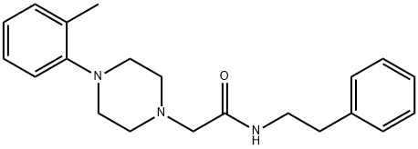 2-[4-(2-methylphenyl)piperazin-1-yl]-N-(2-phenylethyl)acetamide Struktur