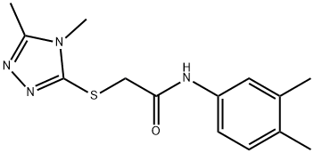 N-(3,4-dimethylphenyl)-2-[(4,5-dimethyl-1,2,4-triazol-3-yl)sulfanyl]acetamide Struktur