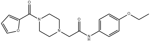 N-(4-ethoxyphenyl)-2-[4-(furan-2-carbonyl)piperazin-1-yl]acetamide Struktur