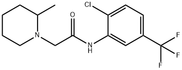 N-[2-chloro-5-(trifluoromethyl)phenyl]-2-(2-methylpiperidin-1-yl)acetamide Struktur